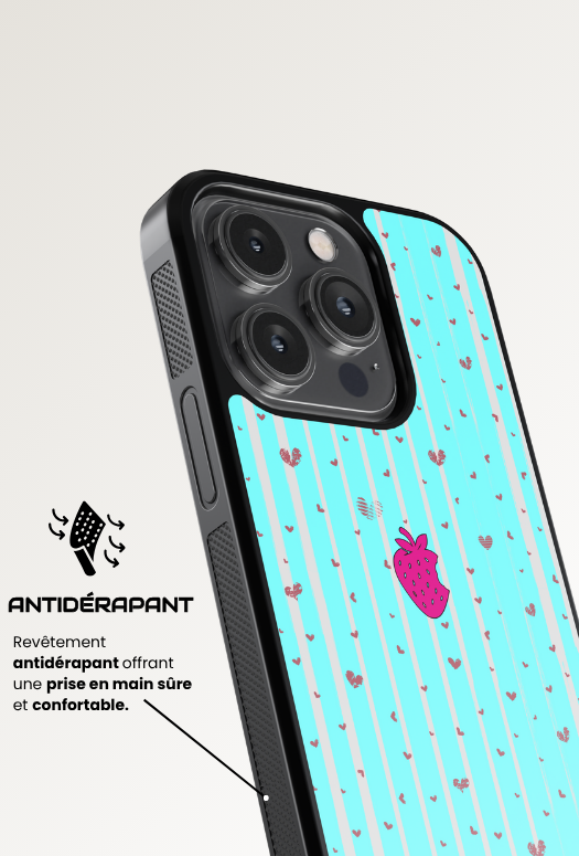 Coque iPhone - Fraise Love