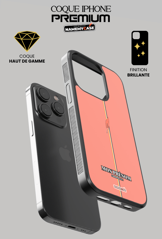 Coque iPhone - Rose saumon