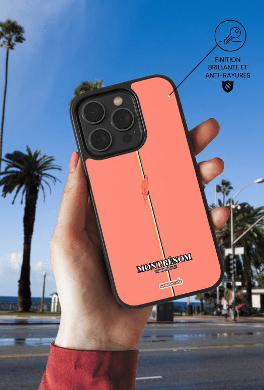 Coque iPhone - Rose saumon