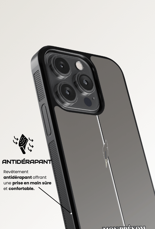 Coque iPhone - Gris graphique