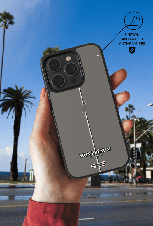 Coque iPhone - Gris graphique