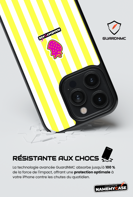 Coque iPhone - NmcPro - Fraise Lemon Silk