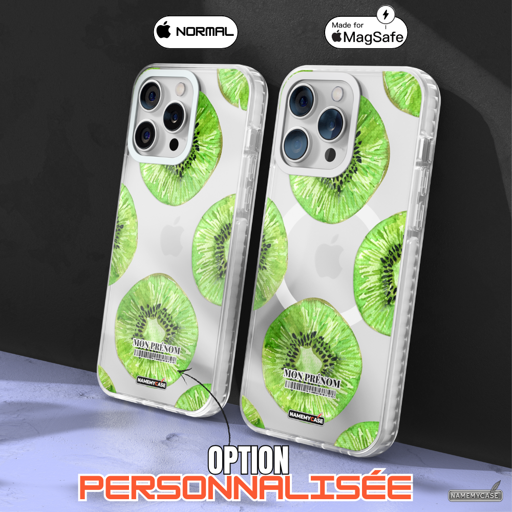 Coque iPhone Transparente - Kiwi Tropical