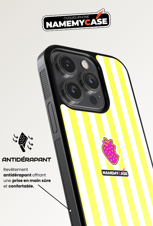 Coque iPhone - NmcPro - Fraise Lemon Silk