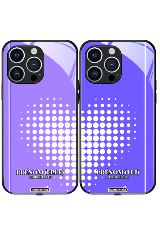 Coque iPhone à partager - Cœur abstrait 2