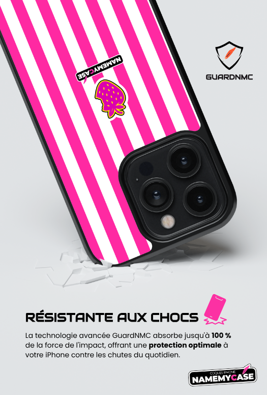 Coque iPhone - NmcPro - Fraise Gloss Shine