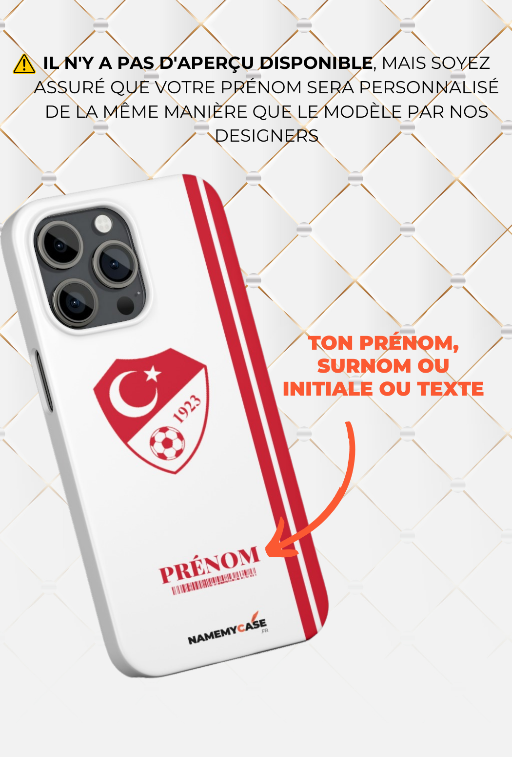 Turquie White - IPhone Coque Personnalisée