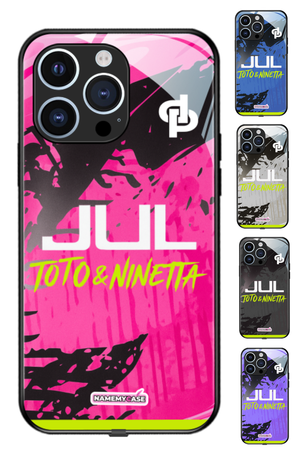 Coque iPhone - Maillot Jul Toto & Ninetta - Rose
