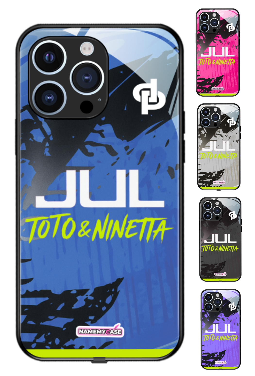 Coque iPhone - Maillot Jul Toto & Ninetta -  Bleu