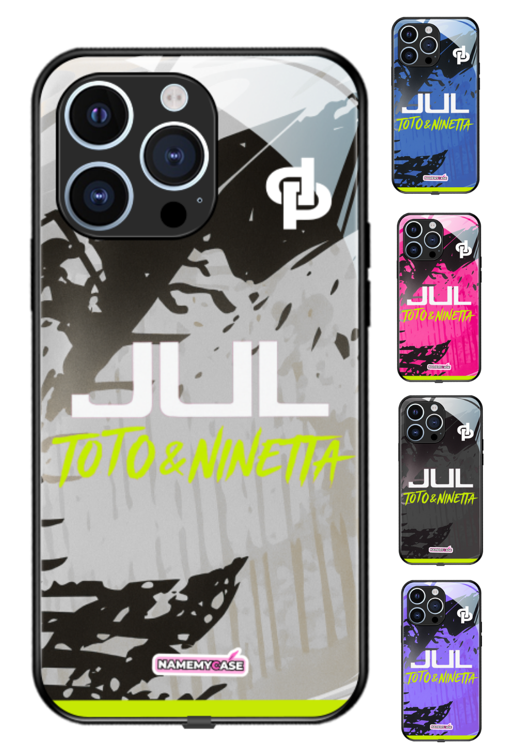 Coque iPhone - Maillot Jul Toto & Ninetta -  Gris