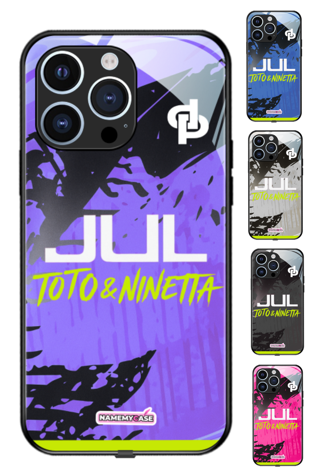 Coque iPhone - Maillot Jul Toto & Ninetta -  Violet