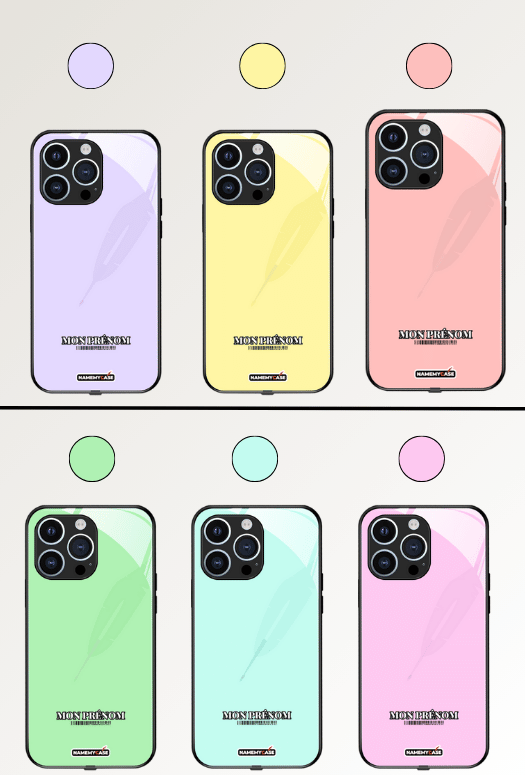 Coque iPhone - Simply jaune pastel