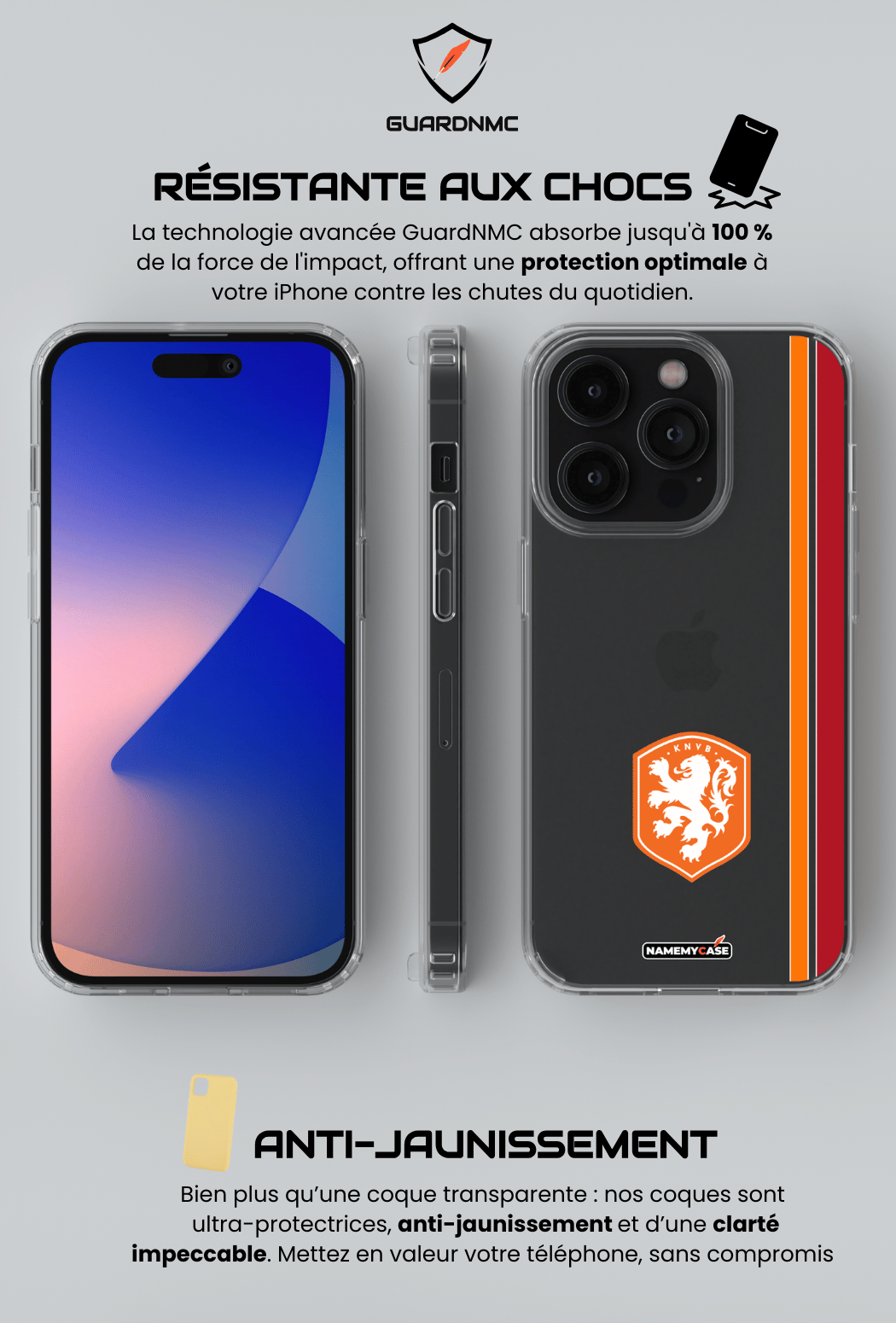 Coque iPhone Transparente - Pays bas