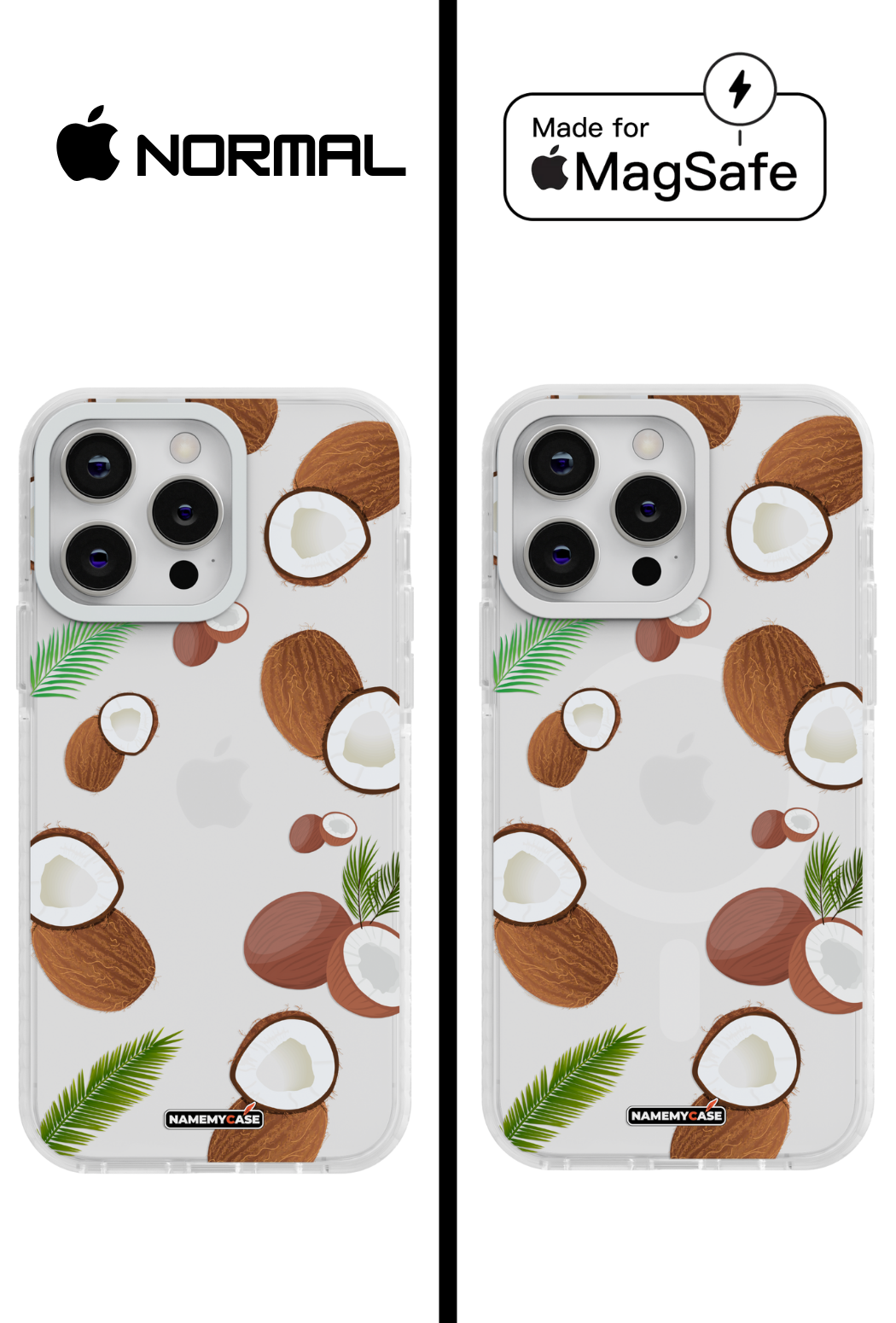 Coque iPhone Transparente - Coco Tropical