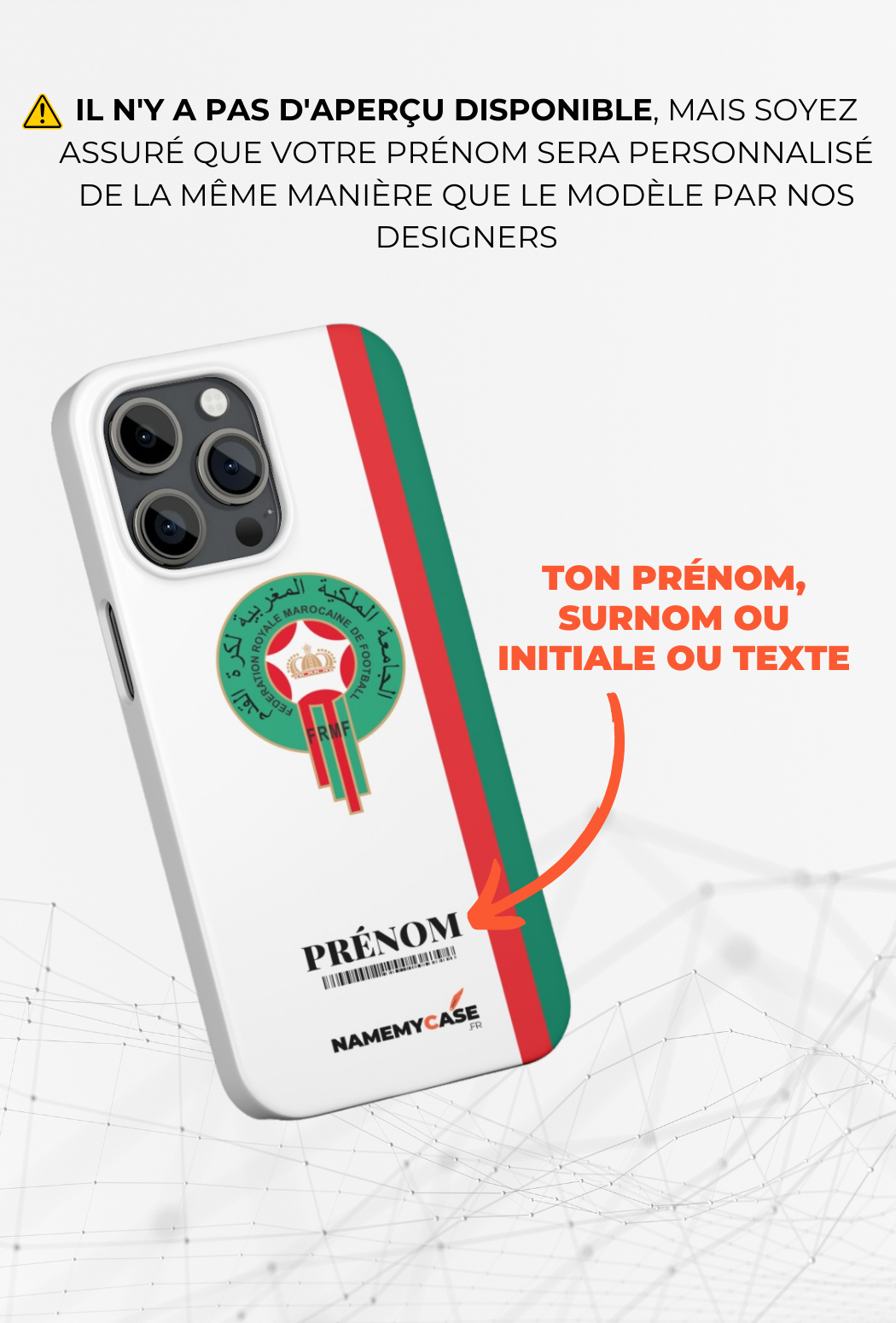 Maroc White - IPhone Coque Personnalisée