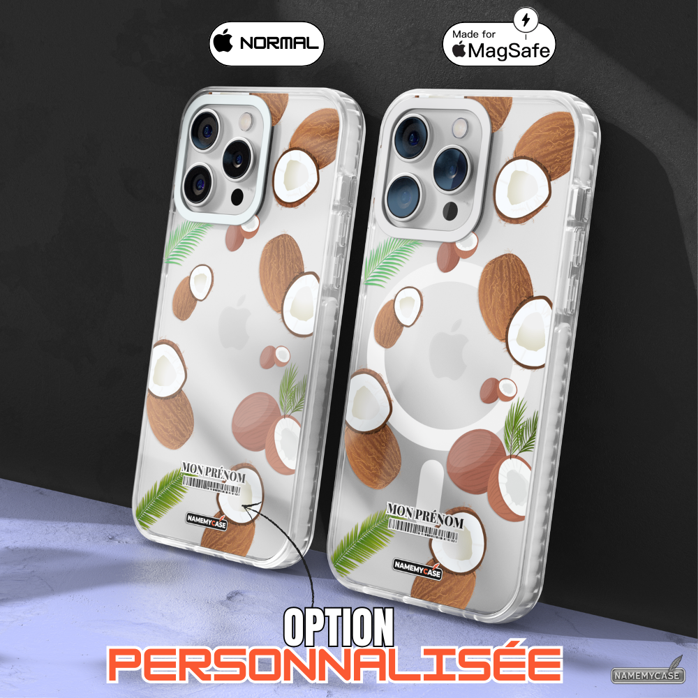 Coque iPhone Transparente - Coco Tropical
