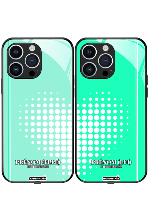 Coque iPhone à partager - Cœur abstrait 3