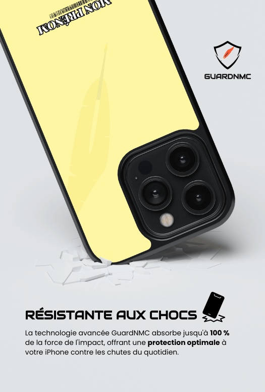 Coque iPhone - Simply jaune pastel