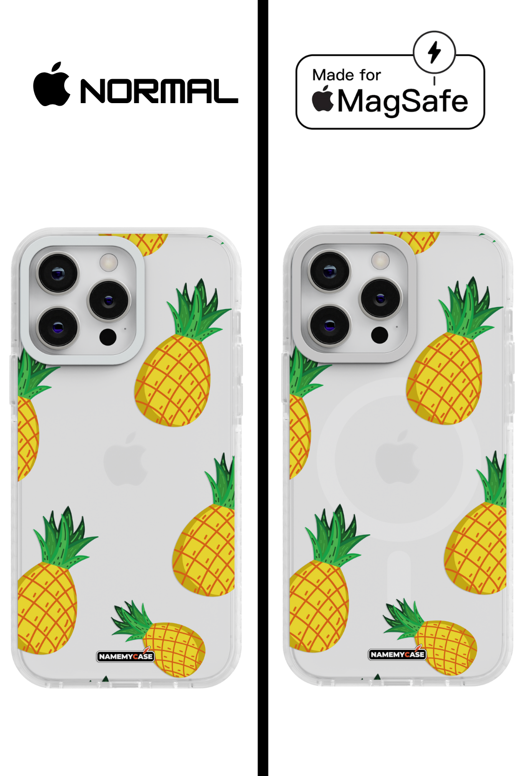 Coque iPhone Transparente - Ananas Vibes
