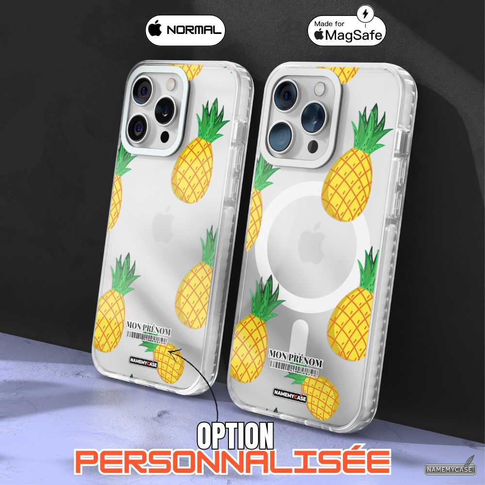 Coque iPhone Transparente - Ananas Vibes
