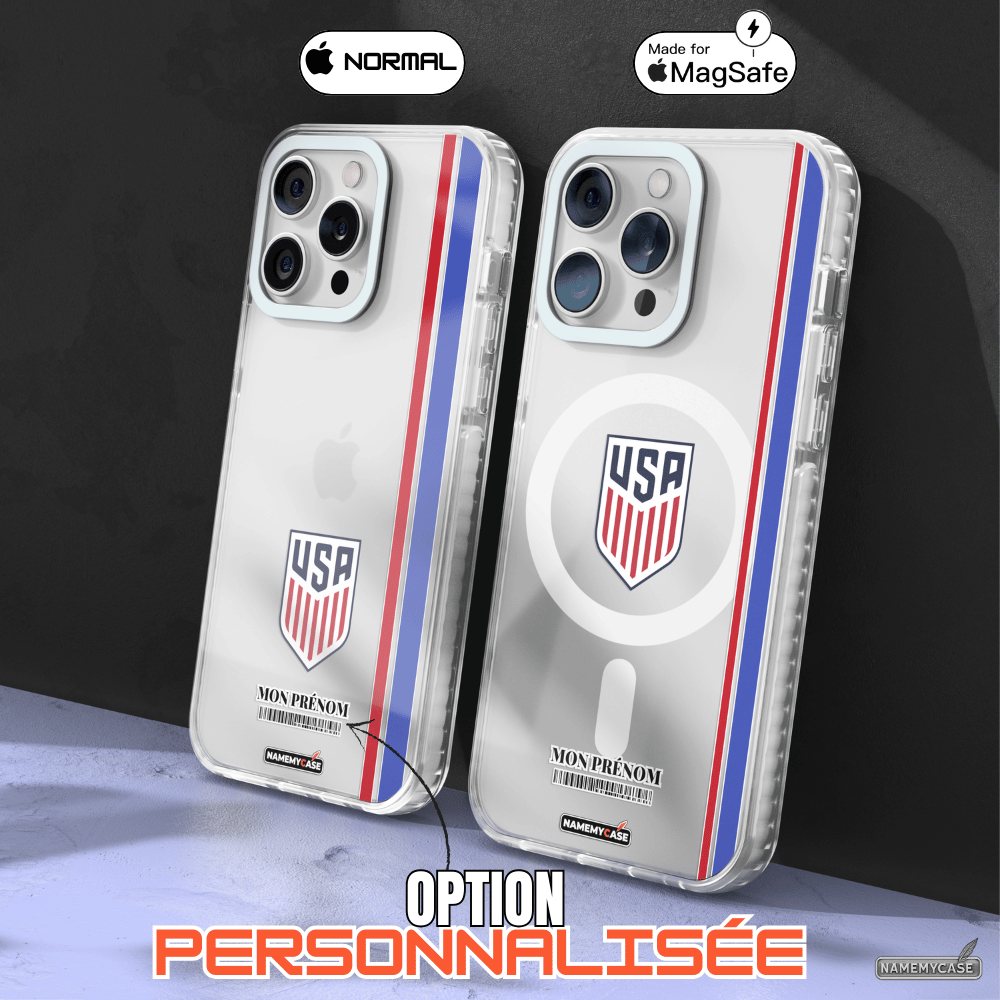 Coque iPhone Transparente - USA