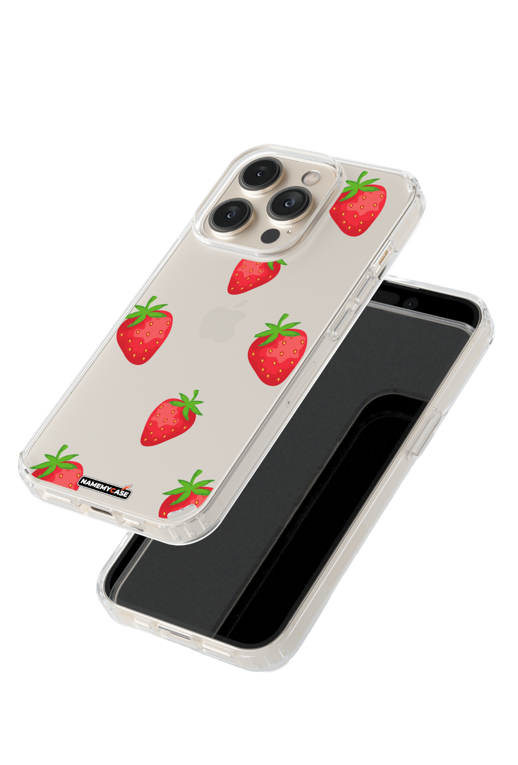 Coque iPhone Transparente - Fraise Fresh