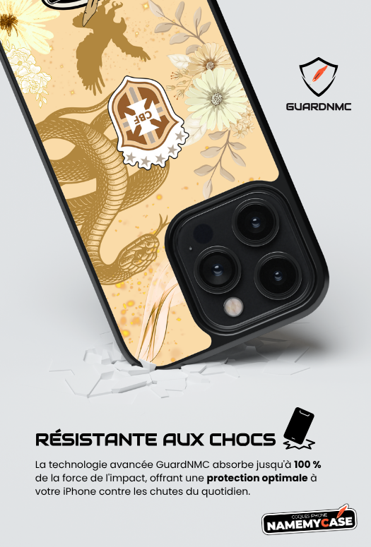 Coque iPhone - Bresil Or