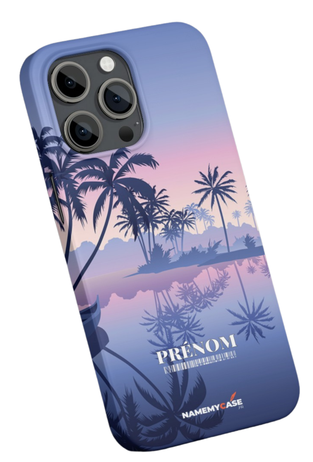 Purple palm - IPhone Coque Personnalisée