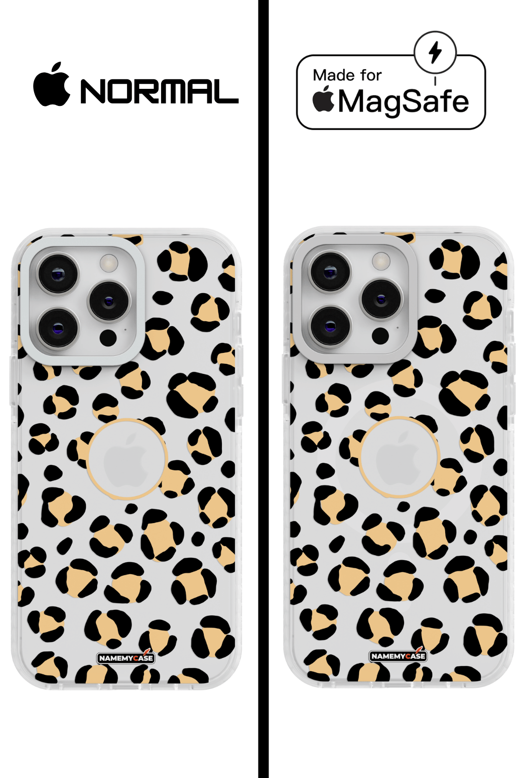 Coque iPhone Transparente - Leopard