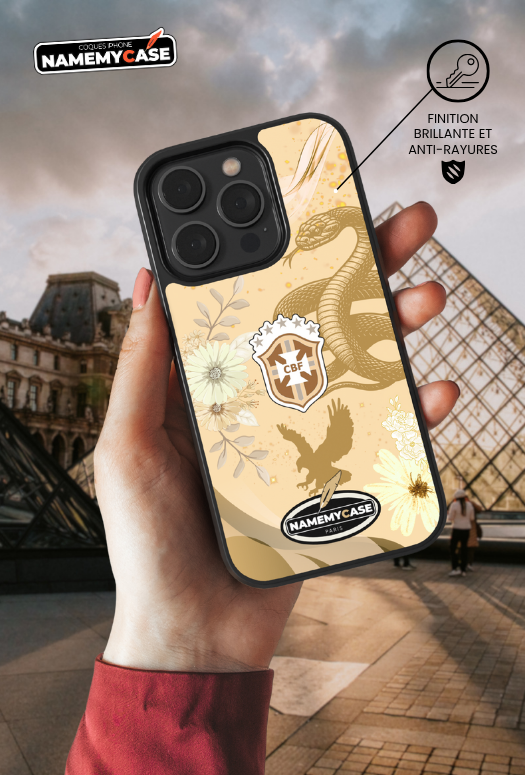 Coque iPhone - Bresil Or