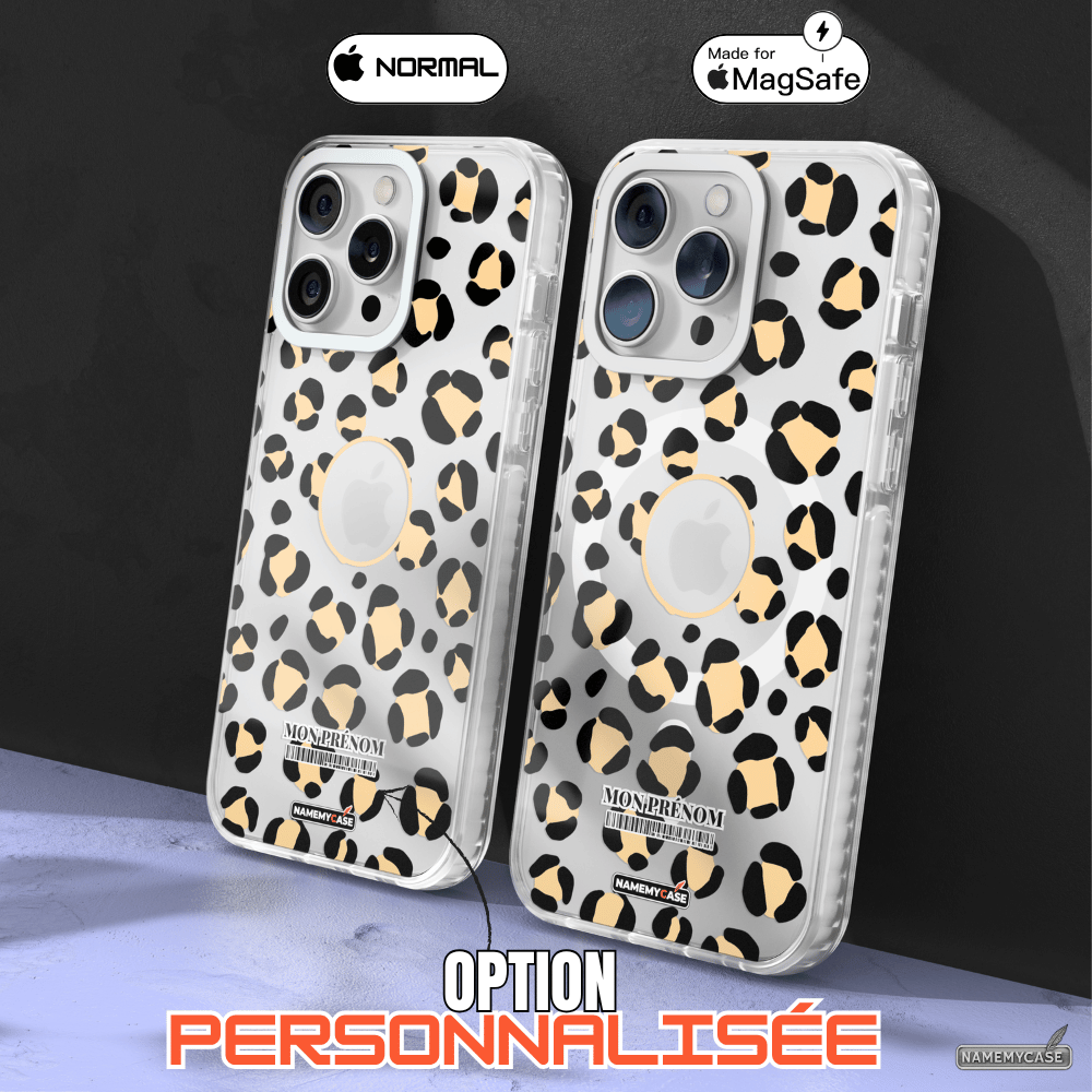 Coque iPhone Transparente - Leopard