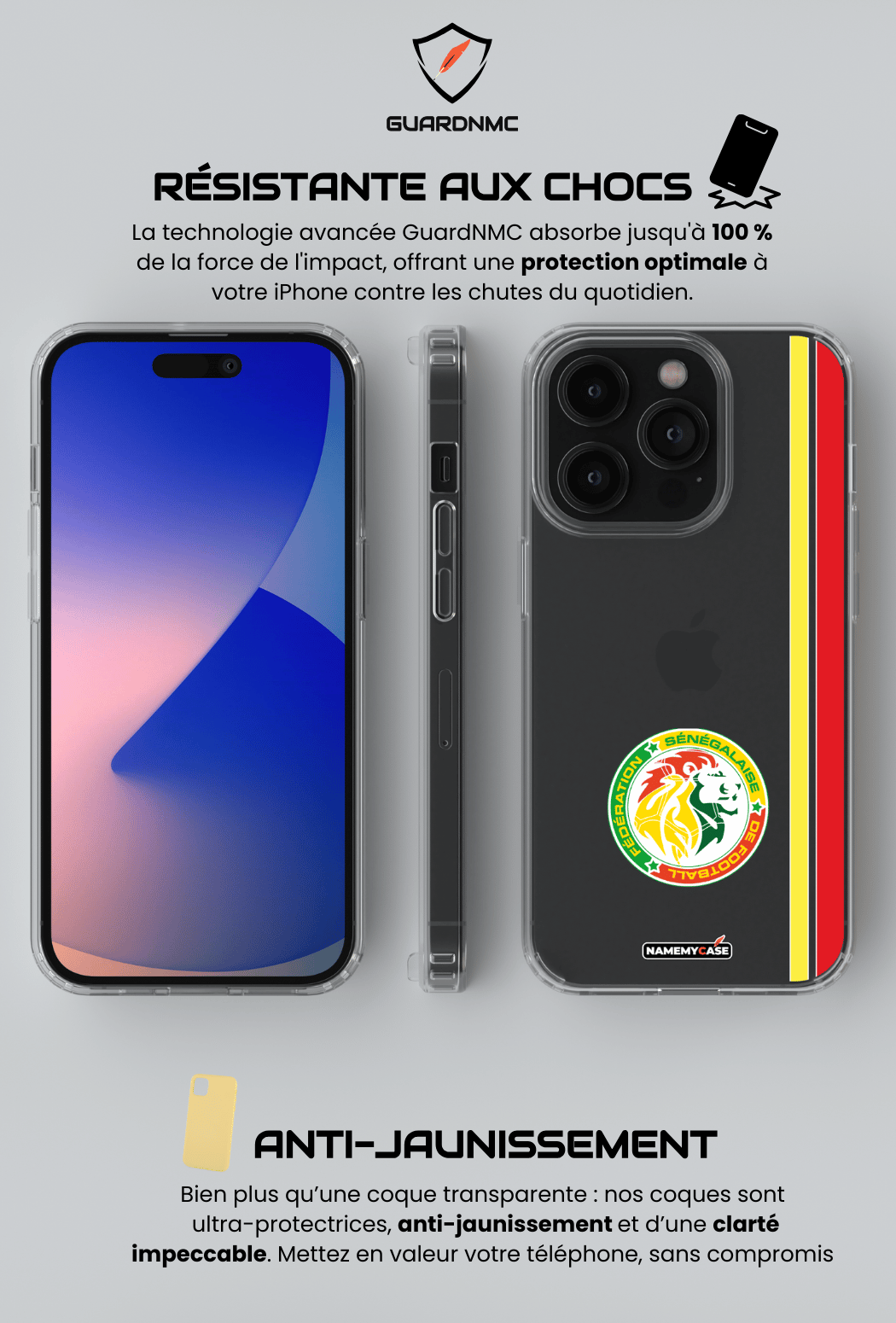 Coque iPhone Transparente - Sénégal