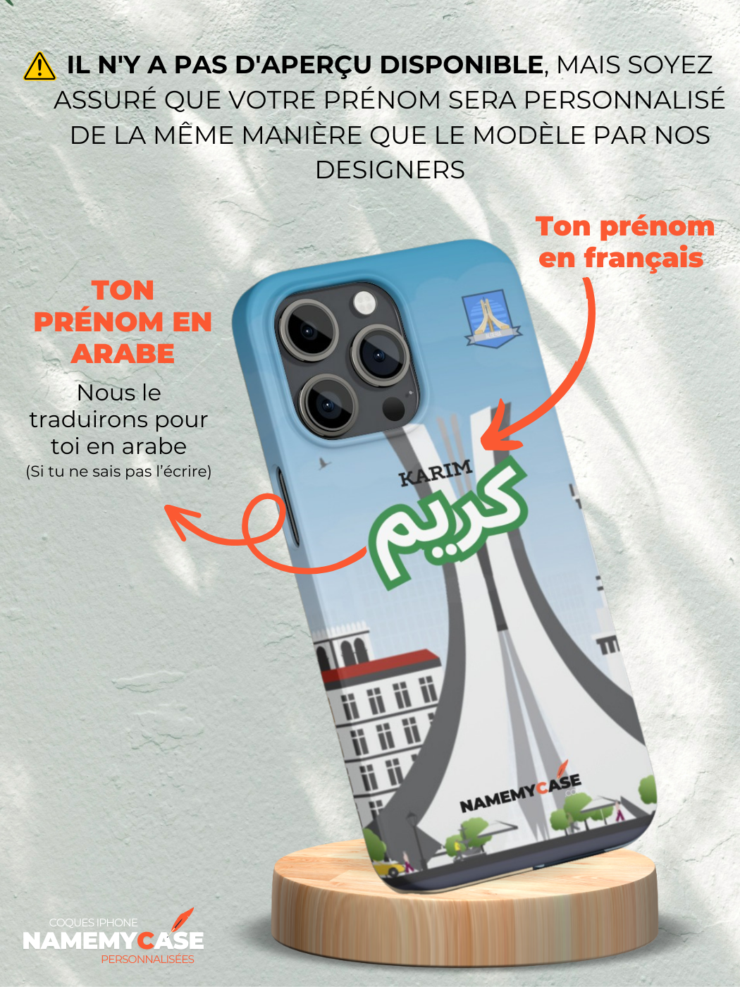 IPhone Coque Personnalisé - Rayan