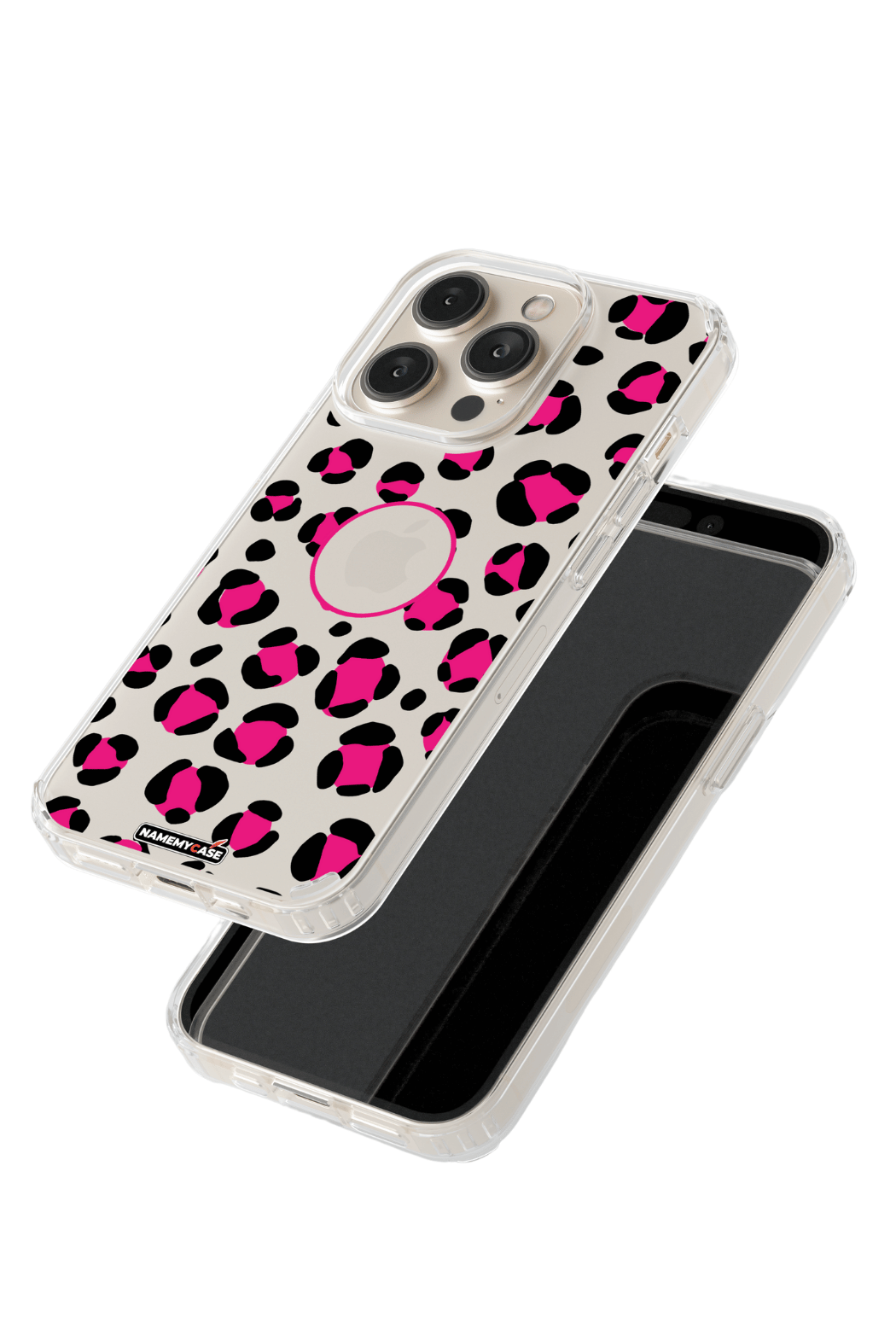 Coque iPhone Transparente - Leopard Rose