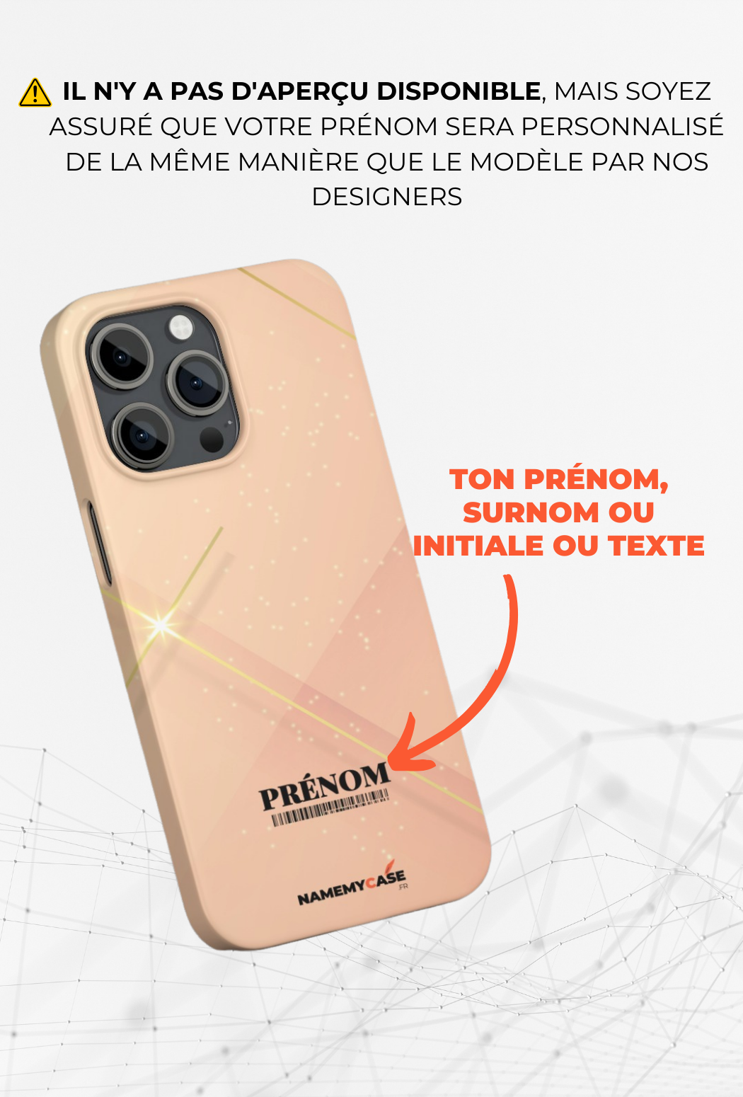 Pink Gold - IPhone Coque Personnalisée