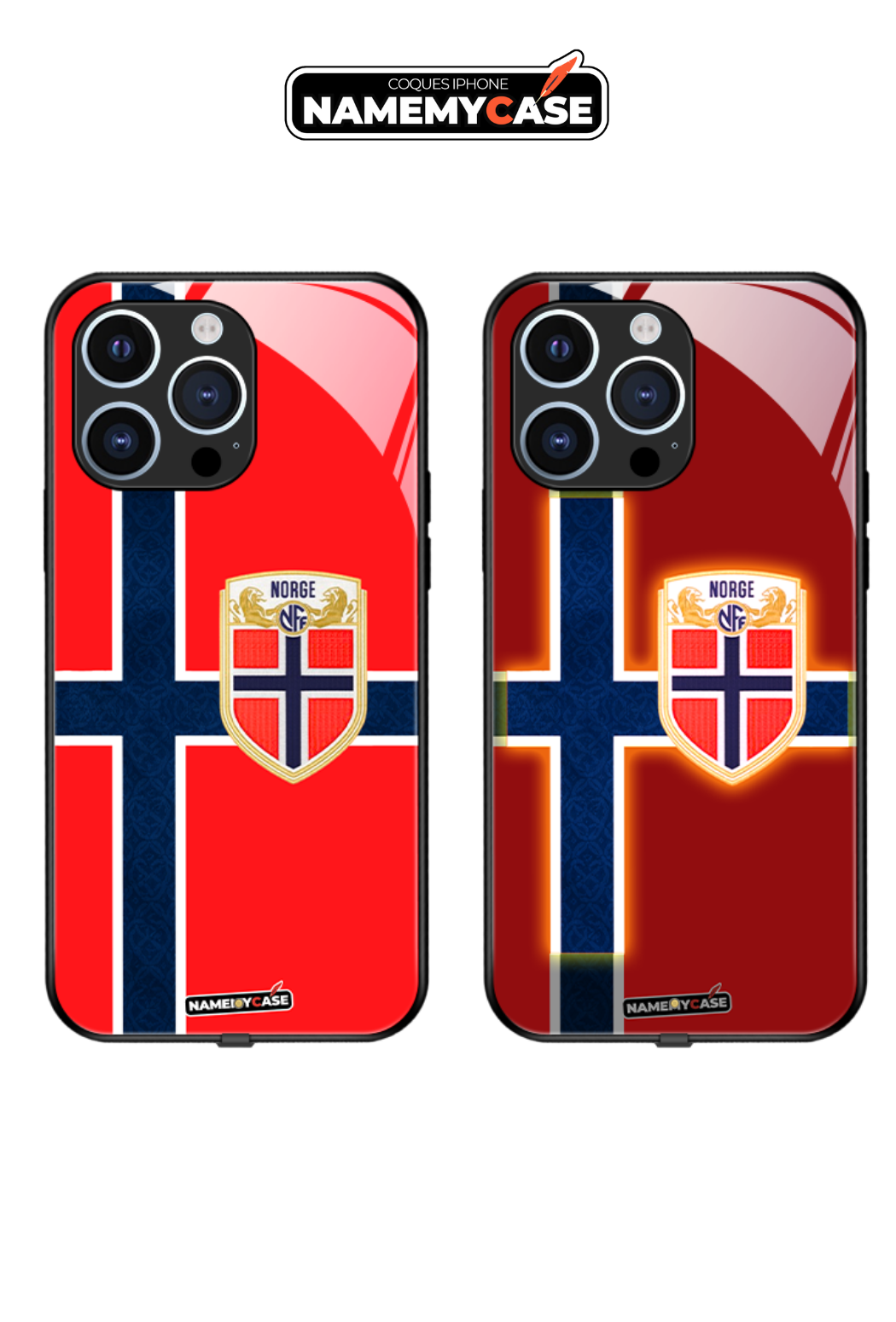Coque iPhone LED - Maillot Coupe du Monde Norvège