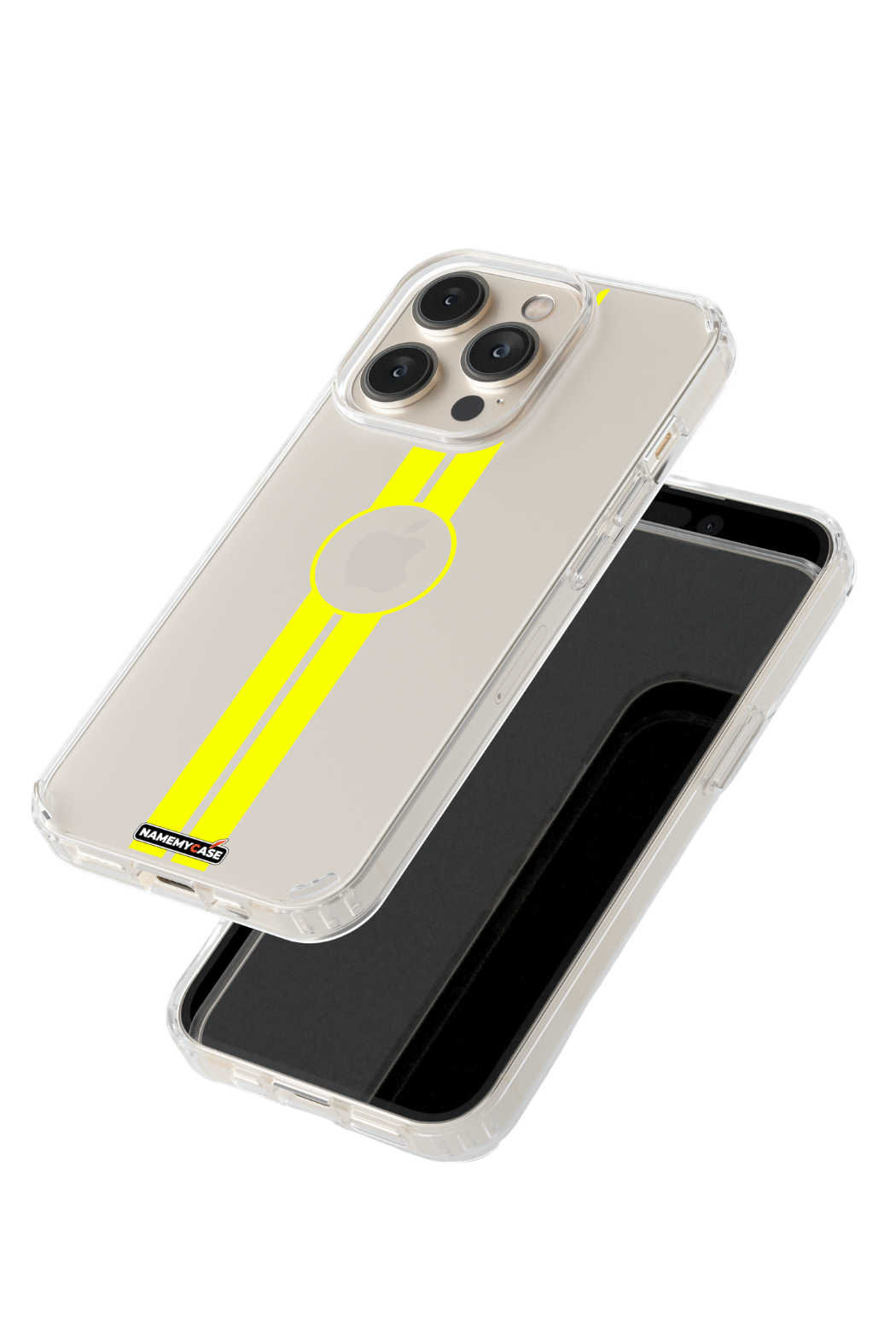 Coque iPhone Transparente - Yellow Stripe
