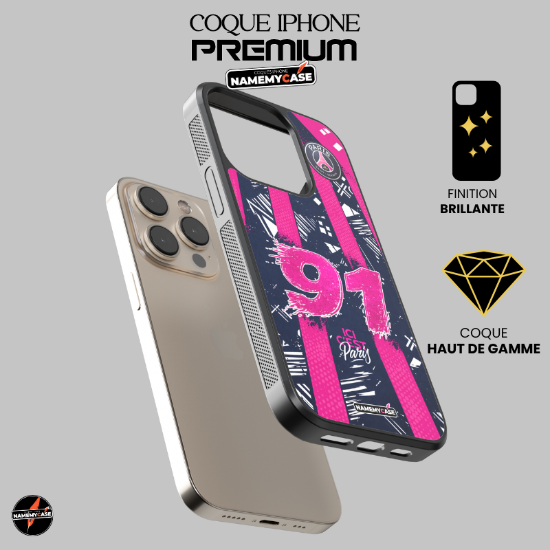Coque iPhone - PInk Paname