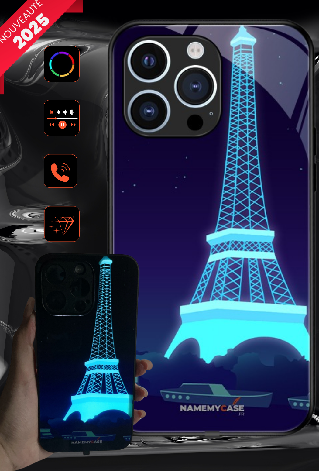 IPhone Coque Smartwave Nouveauté 2025 - Tour Eiffel