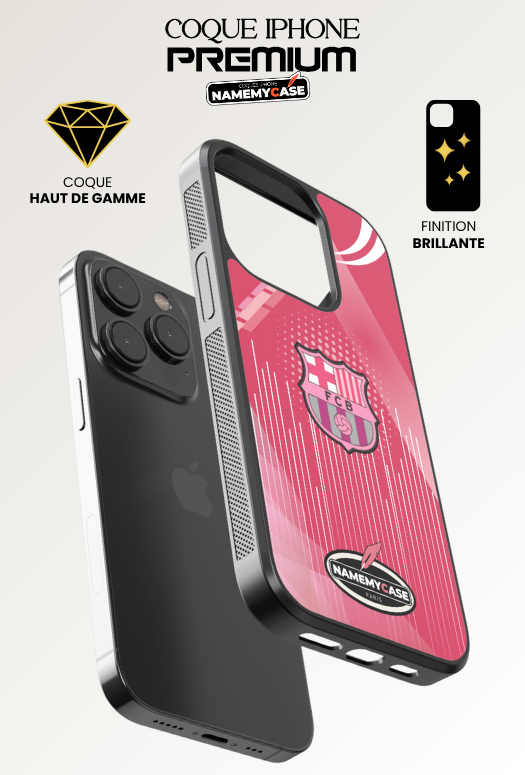 Coque iPhone - Fc Barcelone Rose