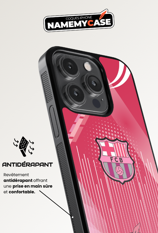Coque iPhone - Fc Barcelone Rose