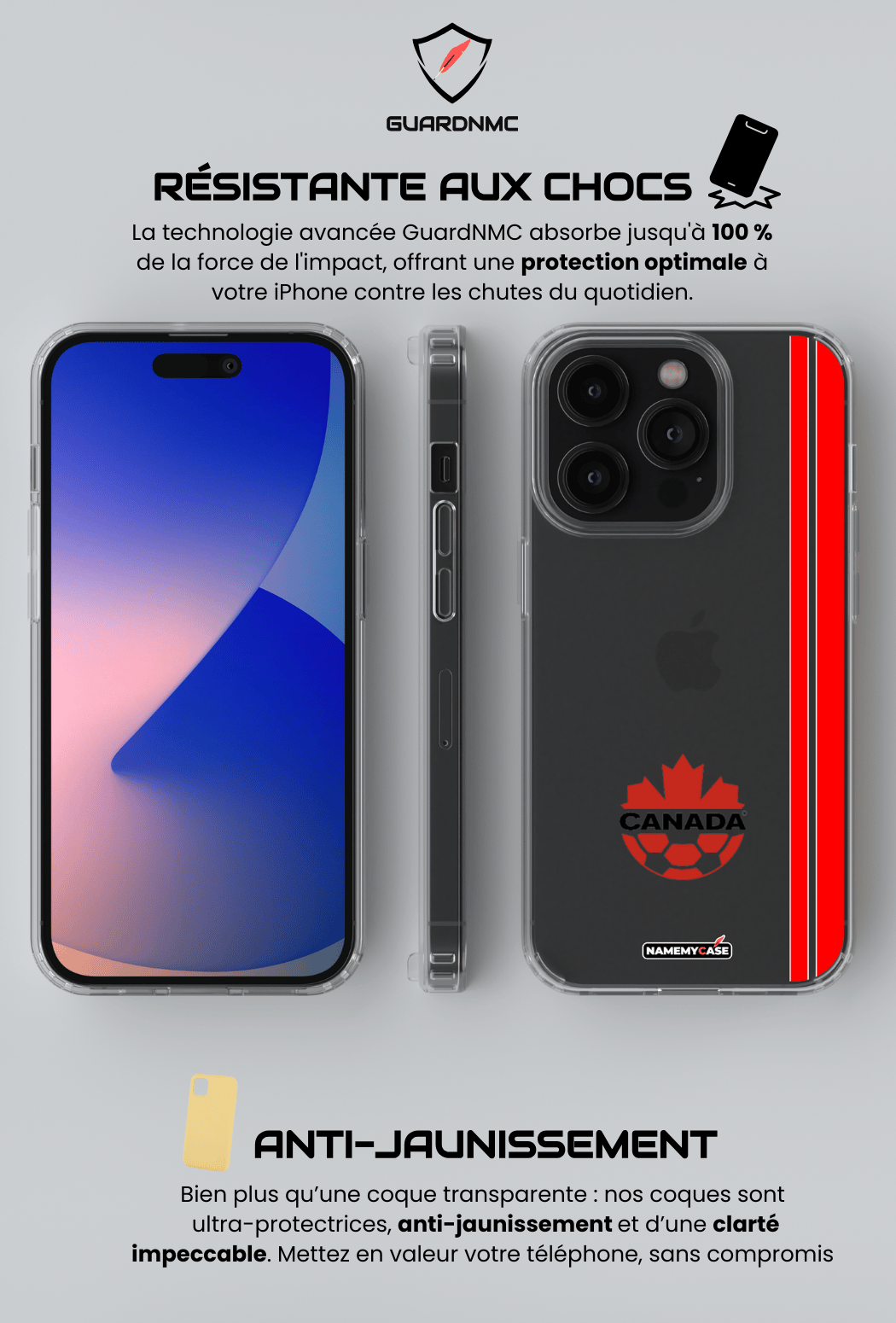 Coque iPhone Transparente - Canada