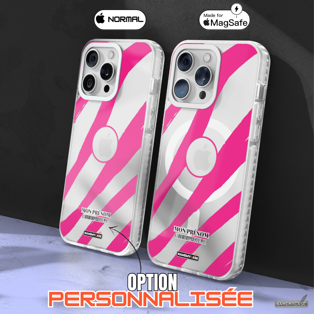Coque iPhone Transparente - Rose Attack