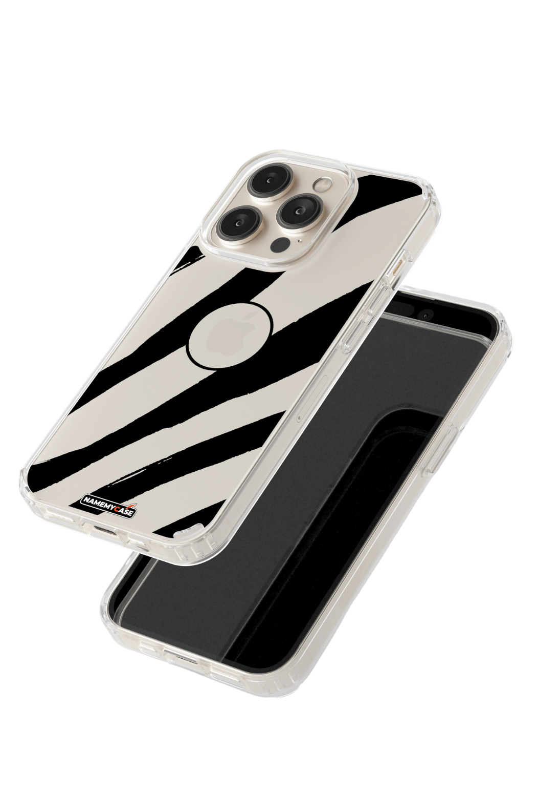 Coque iPhone Transparente - Noir Attack
