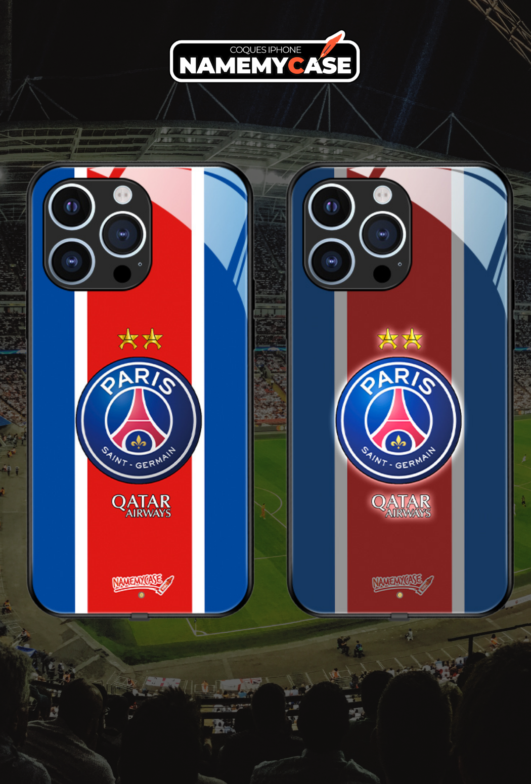 Coque iPhone LED - PSG Stadium