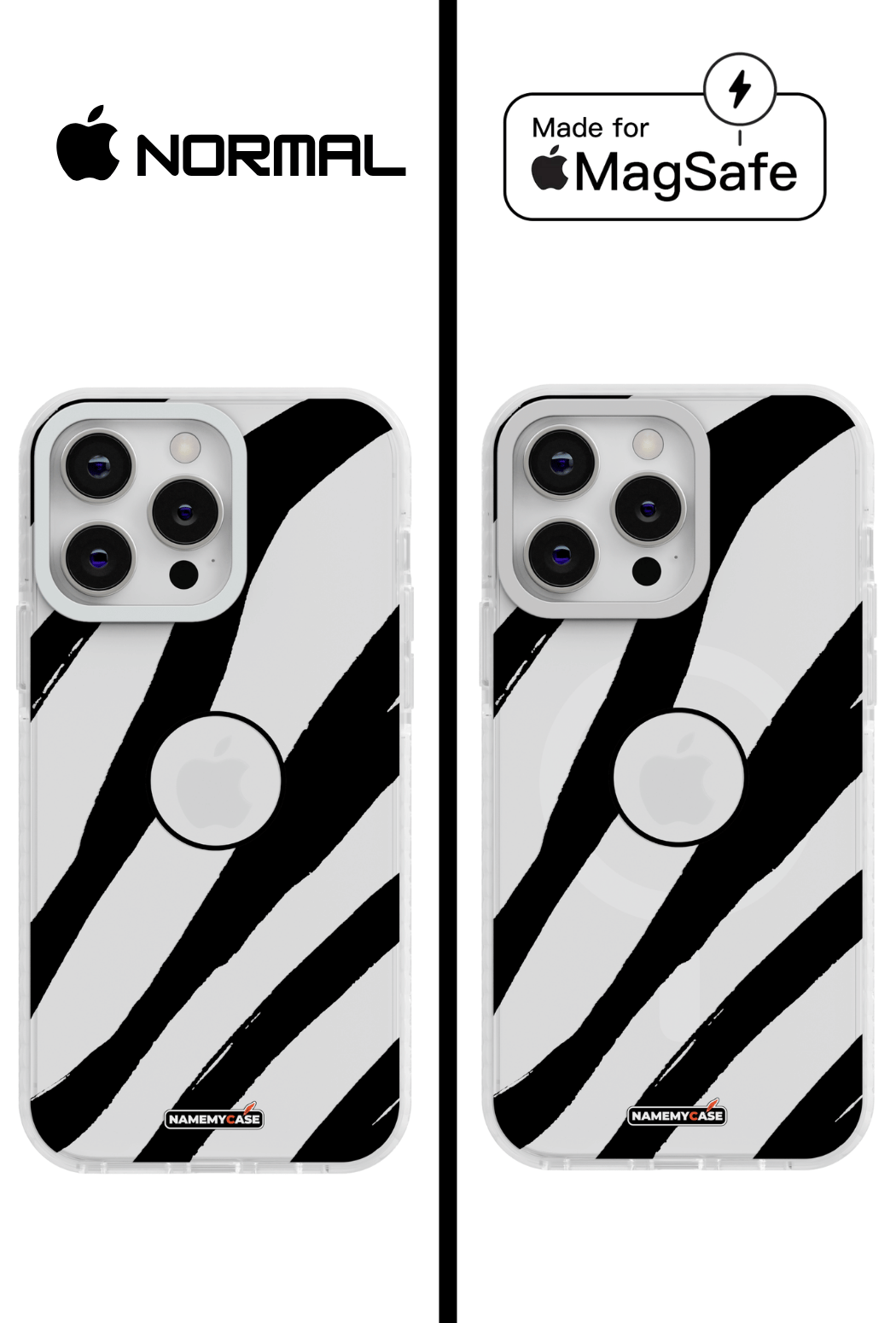 Coque iPhone Transparente - Noir Attack