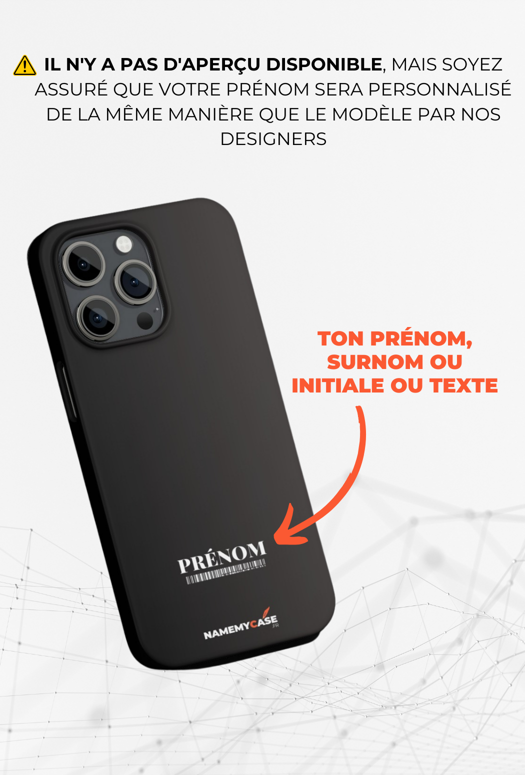 Black - IPhone Coque Personnalisée