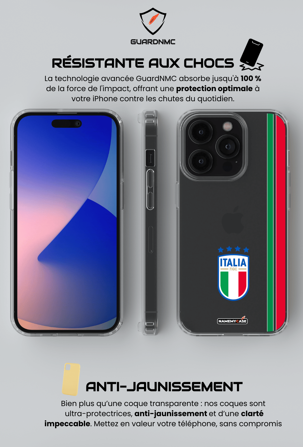 Coque iPhone Transparente - Italie