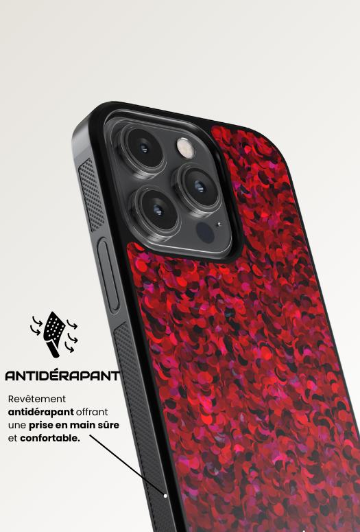 Coque iPhone - Rouge chic