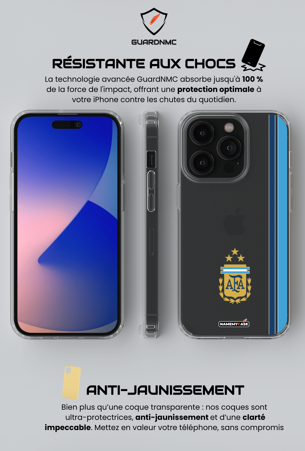 Coque iPhone Transparente - Argentine